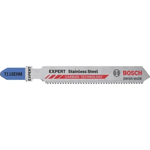 BOSCH Stichsägeblatt T118EHM rostfreier Stahl Expert - 3 Stück
