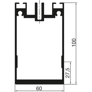 THYSSENKRUPP Syprotech Sprossenprofil 60/100 tragend, L=7000 mm, Alu blank