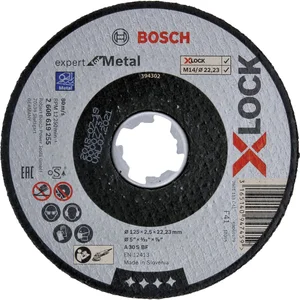 BOSCH Trennscheibe für Metall X-LOCK gerade Form 125 x 1,6 x 22,23 mm