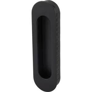 MARCHESI Schiebetürmuschel oval, 155 x 45 x 2, Edelstahl schwarz