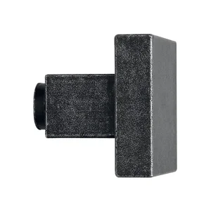 HALCÖ Knopfdrückerlochteil eckig fix für Hall, Söll, 60x60, schwarz passiviert