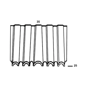 ALSAFIX Wellennägel Type WN35 25 mm verzinkt Wellenstärke 3 mm (5000 Stück)