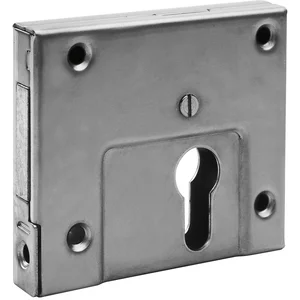 AMF Anschlagriegelschloss 49ZNI mit Winkelschließblech, 95x82x17mm,Edelstahl V2A