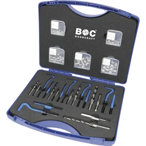 BOHRCRAFT Gewinde-Reparatur-Set M5 - M12 130-teilig