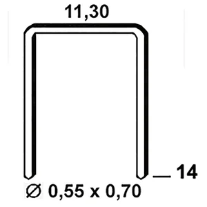 ALSAFIX Klammern Type 53 14 mm aus Stahldraht verzinkt (3000 Stück)