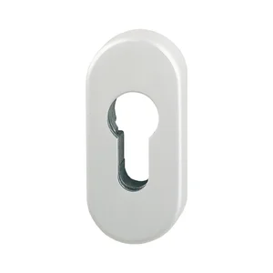 Schutzrosetten PZ oval außen, 33 x 72 x 10, Aluminium silber eloxiert