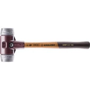 HALDER Schonhammer Temperguss Kopf ø 60 mm Alu Hickory Stiel