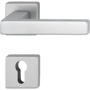 HOPPE Drückergarnitur AUSTIN - auf Rosette PZ, Aluminium edelstahlfarbig matt