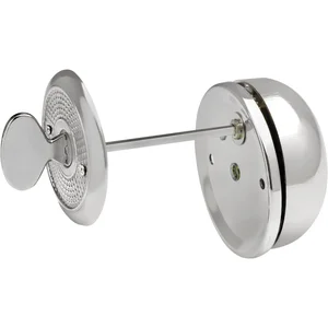 SOLIDO Drehknopfglocke ø 65 mm, Türstärke max. 56 mm, Stahl vernickelt