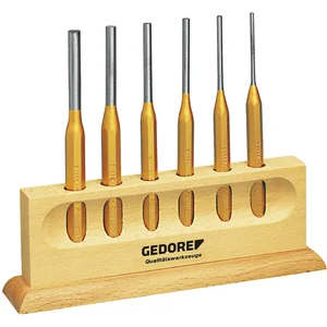 GEDORE Splintentreiber-Satz lange Form 116L achtkant 6-teilig im PVC Halter