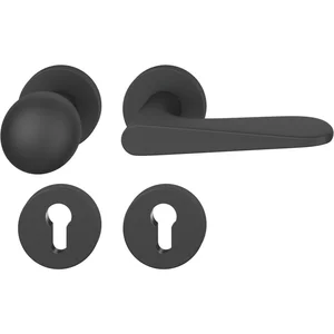 FSB Wechselgarnitur 12 1144 ASL auf Rosette PZ, Knopf drehbar, schwarz matt
