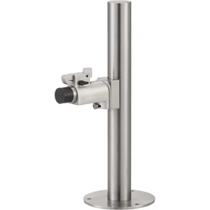 KWS Türfeststeller 1920 gefedert, auf Rohr, Edelstahl matt