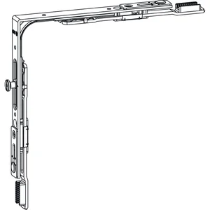 GU Eckumlenkung mit 1 Pilz-Zapfen, Stahl verzinkt silberfärbig