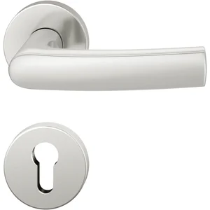 FSB Drückergarnitur 12 1015 ASL auf Rosette PZ, silber eloxiert