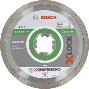BOSCH X-LOCK Diamant-Trennscheibe Standard for Ceramic 125x1,6 mm
