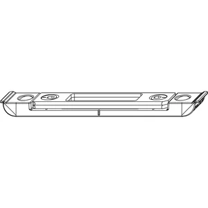 Fallenschließteil für MF, Falzluft 4 mm, Stahl verzinkt silberfärbig B 20