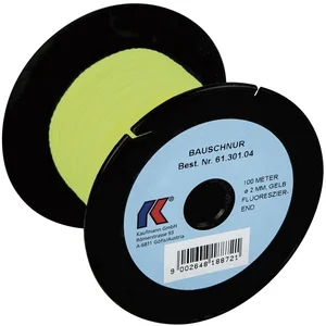 KAUFMANN Trassierschnur gelb fluoreszierend, leicht dehnbar, ø 2mm Länge 100 m