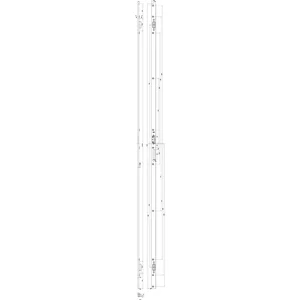 GU Schließleiste Secury Automatic MR2,Stulp 2310mm,Nutlage 13 RE, verzinkt