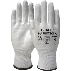 STAFFL Schnitt-Schutzhandschuh PU Protect C weiß Größe 10