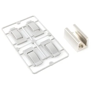 HAWA Junior GP/Ordena 70 Bodenführung spielfrei Glas 8-12,7 mm Edelstahl-Effekt