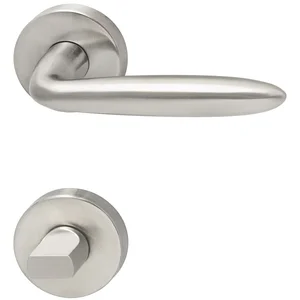 MARCHESI Drückergarnitur VERONESE - auf Rosette WC, 38 - 45, Edelstahl matt