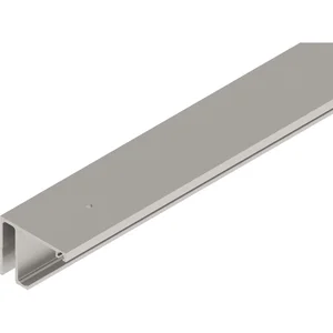 HELM GT-L Laufschiene mit Seitenteil Deckenmontage L=6000 mm Edelstahl-Effekt