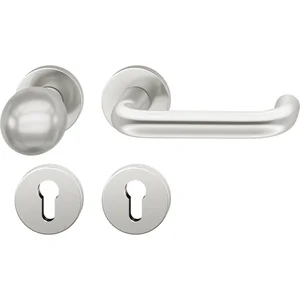 FSB Objekt Wechselgarnitur 72 1070 AGL auf Rosette PZ, rechts, silber eloxiert