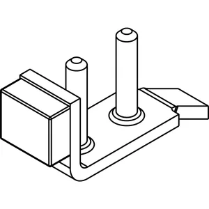 Stangenschloss-Schließplatte Silent Stop für HAWA Junior 120 verstell. verzinkt