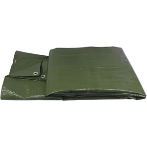 Abdeckplane mit Ösen Farbe grün 90 Gramm 10 x 12 m