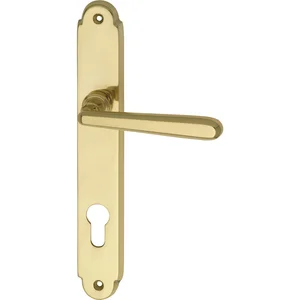 MARCHESI FH Drückerlochteil ALT WIEN - auf Schild PZ88, Messing pol, rechts