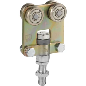 Rollapparat HELM 624 zweipaarig mit Drehlager, Stahl verzinkt, gelb