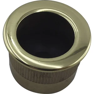 MARCHESI Stirnziehgriff Einlassmaß ø 25 mm, Aluminium poliert