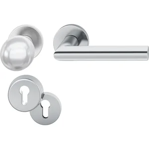 FSB Haustürwechselgarnitur 12 1076, Edelstahl matt