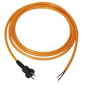 PCE Elektrogeräte-Anschlussleitung PUR 2 x 1.0 mit Stecker Länge 5 m IP20