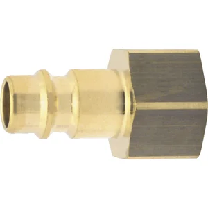 Euro Druckluft Stecknippel aus Messing mit Innengewinde 1/4"