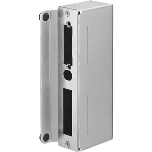 AMF Gegenkasten für E-Öffner 146ET schmal,f. Doppeltore,173x81x40mm,Stahl blank