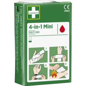CEDERROTH Universalverband mini 4-in-1 Blutstiller 1Kompresse+1Binde