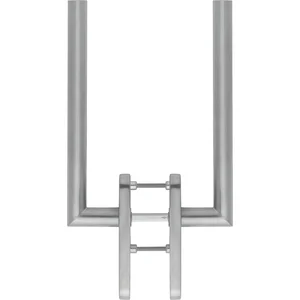 HOPPE Hebeschiebegarnitur AMSTERDAM Griff/Griff PZ, Türstärke 75-80, Edelstahl