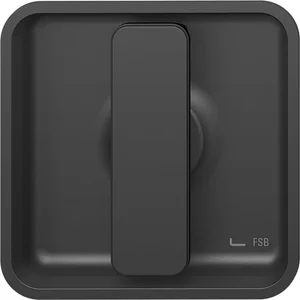 FSB Schiebetürmuschel 42 4263 eckig, Aluminium schwarz matt