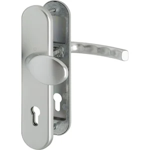 SH-Wechselgarnitur LIEGE-Schild PZ88, ohne Kernziehschutz, Alu silber eloxiert