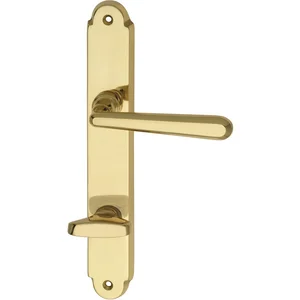 MARCHESI FH Drückergarnitur ALT-WIEN - auf Schild WC 90, Messing poliert