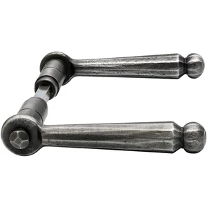 SCHÖSSWENDER Drückerpaar SIEGFRIED, Ansatz 18 mm, Stahl schwarz passiviert