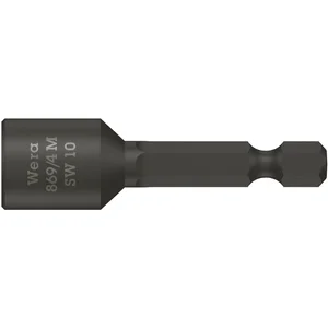 WERA Steckschlüssel-Einsatz 869/4M mit Magnet 1/4"sechskant 7.0/50 mm sechskant