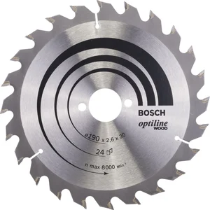 BOSCH Kreissägeblatt Optiline Wood ø 190 x 1,6 x 30 mm Zähne 24 (WZ) pos.