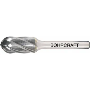BOHRCRAFT HM-Frässtift Form C Walzenrund Kopf ø 6 mm Länge 16 mm Zahnung Z-ALU