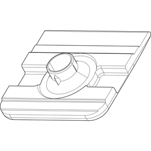 ROTO NT/NX Falzauflauf Flügelteil Falzluft 12 mm Falztiefe 21 mm grau (350402)