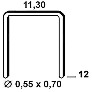ALSAFIX Klammern Type 53 12 mm aus Stahldraht verzinkt (3000 Stück)