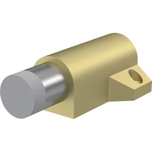 KWS Bodentürpuffer 2014 gefederter Anschlagpuffer, Alu messingfärbig eloxiert