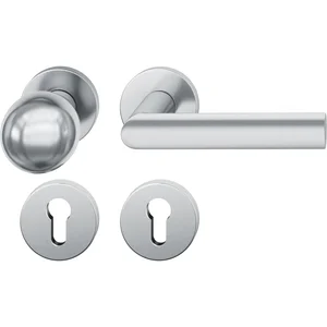 FSB Wechselgarnitur 12 1108 ASL auf Rosette PZ, Knopf fest, Edelstahl matt