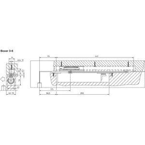 Gleitschiene BOXER E, silber